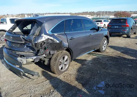 2020 Acura Mdx Standard from USA, damaged, VIN 5J8YD4H30LL041620